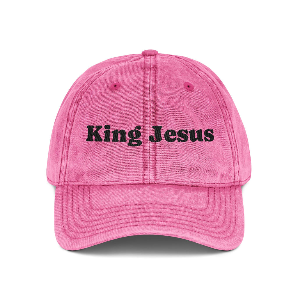 Vintage Embroidered King Jesus Cap