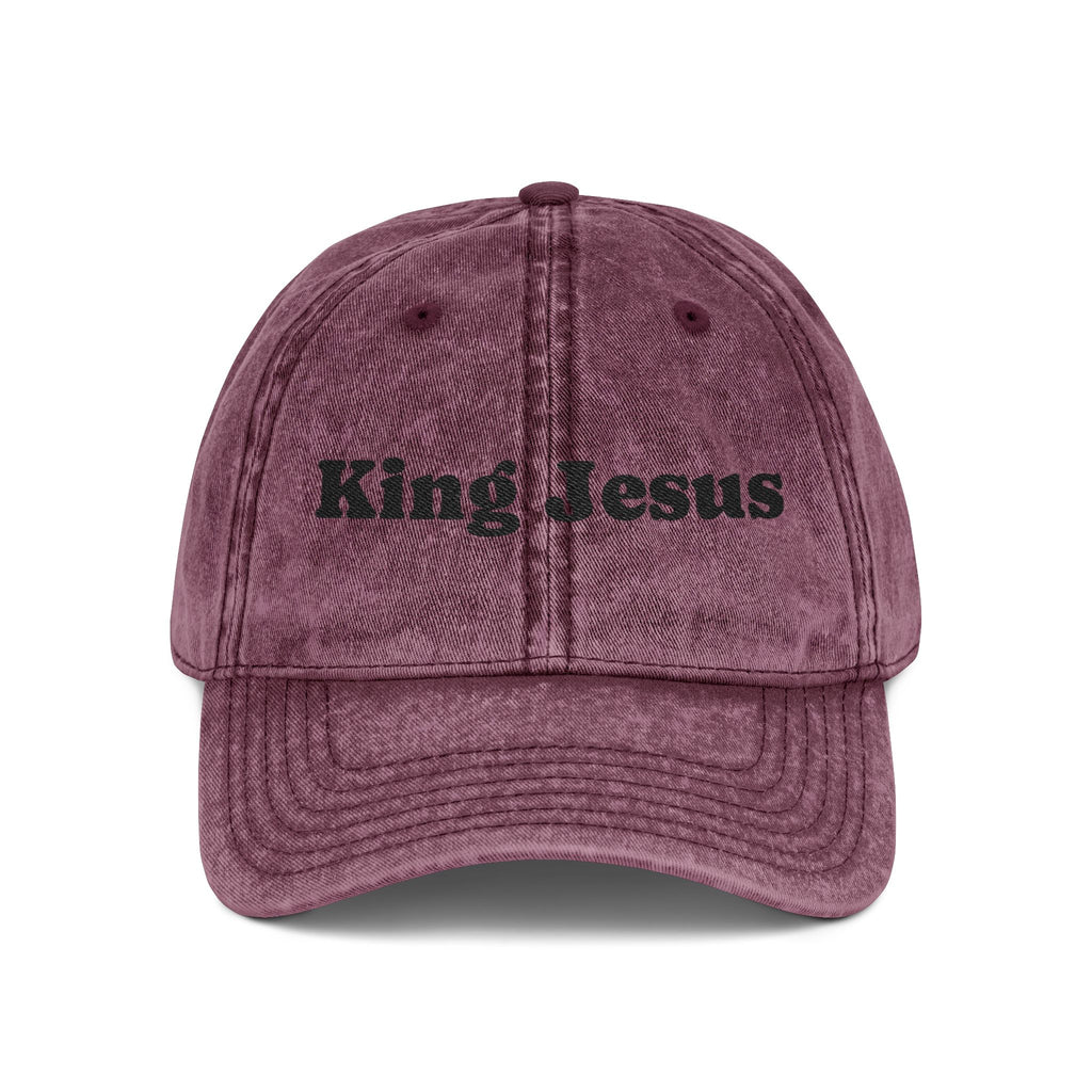 Vintage Embroidered King Jesus Cap