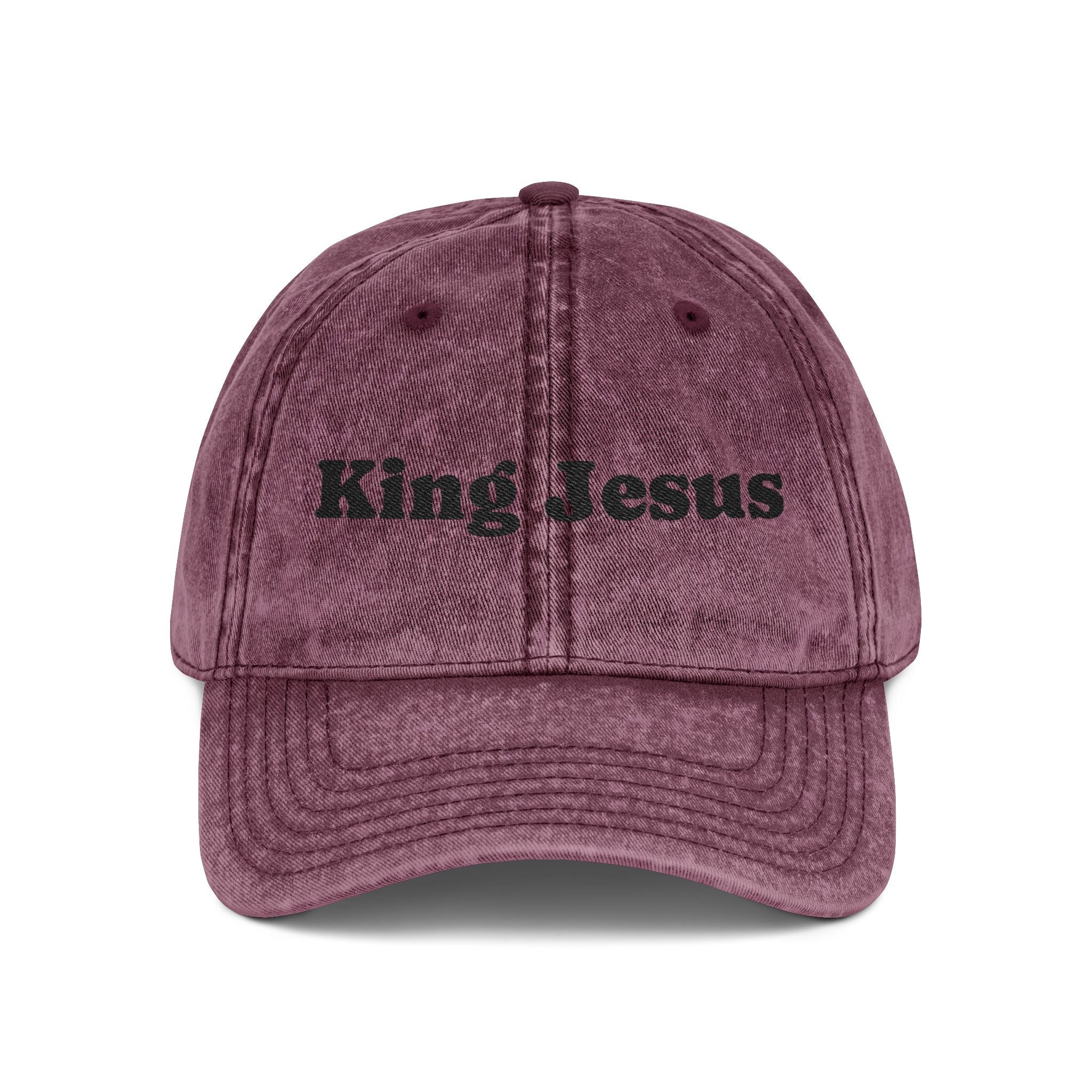 Vintage Embroidered King Jesus Cap