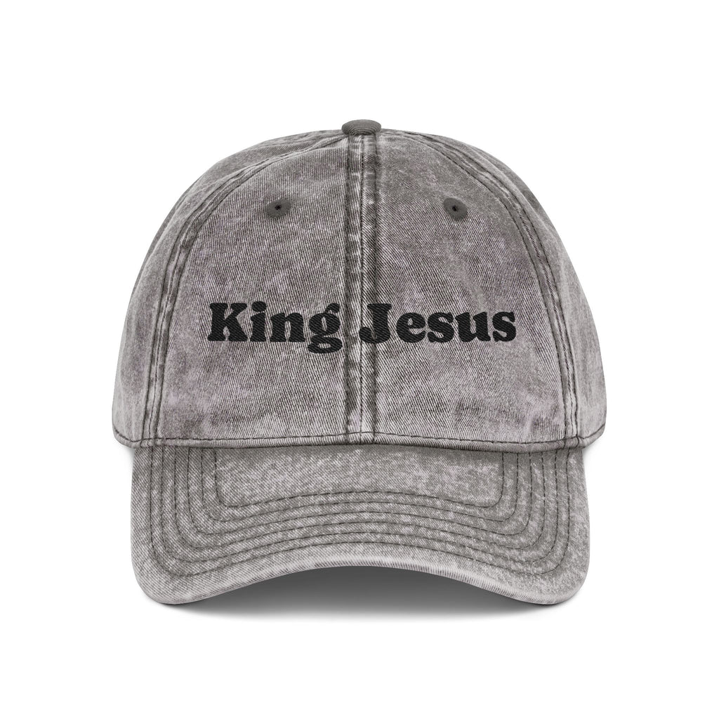 Vintage Embroidered King Jesus Cap