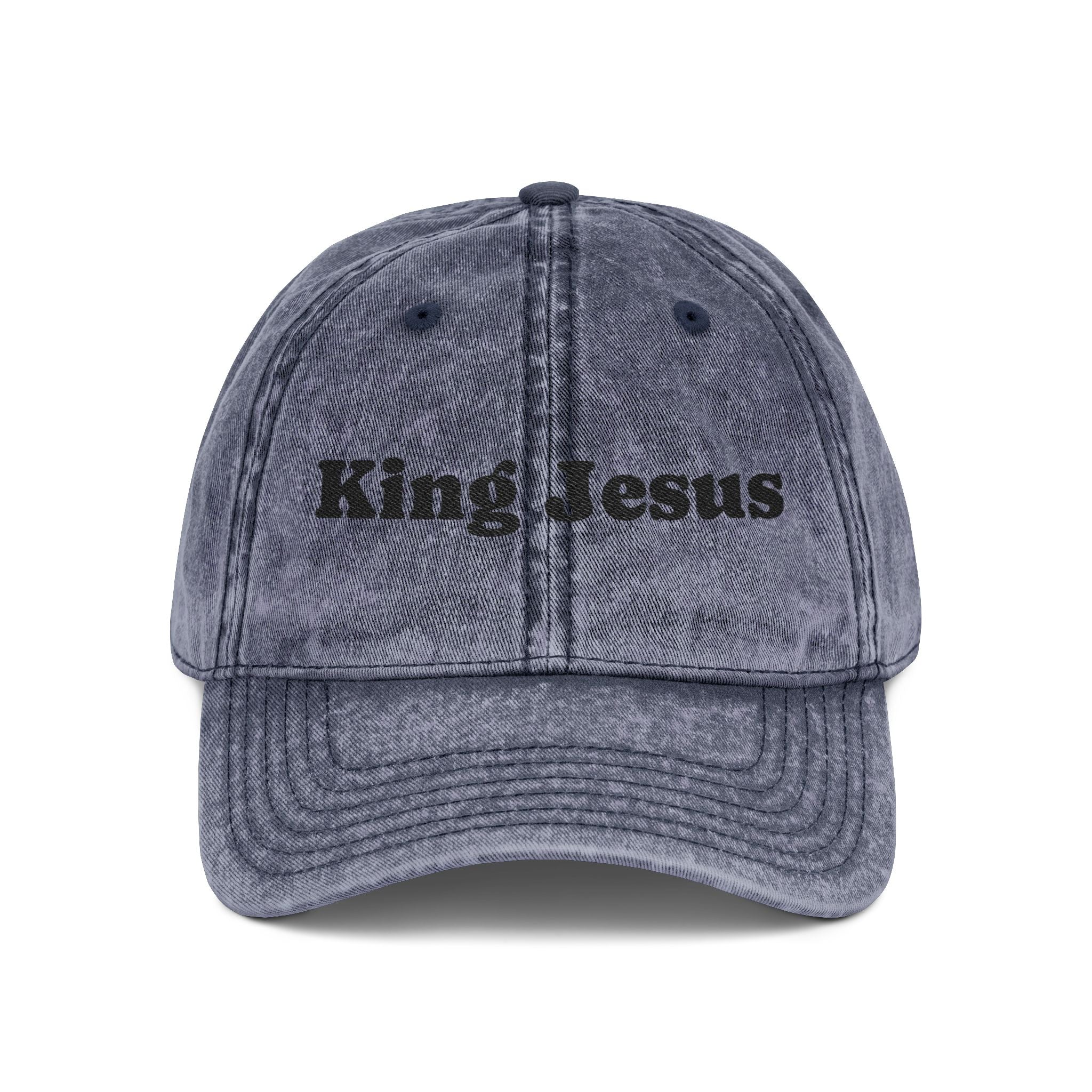 Vintage Embroidered King Jesus Cap
